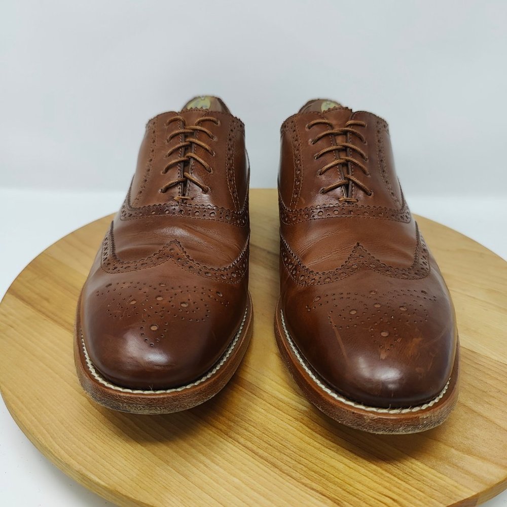 Paul Smith Wing Tip Shoes- Mens- Size 44- Brown- [S008]- Oxford Dress Shoes - Picture 3 of 10